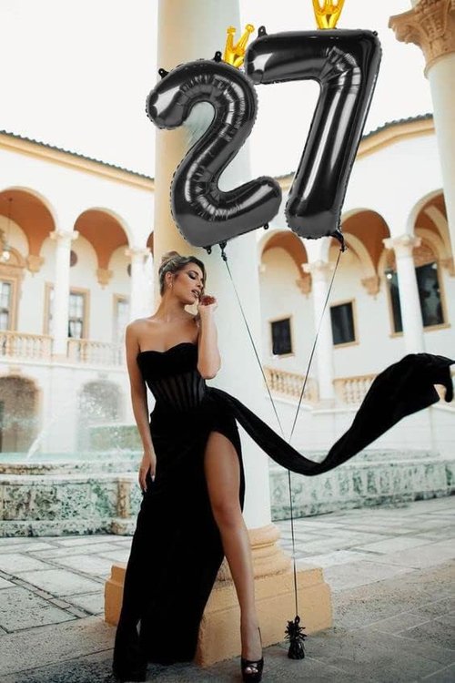 Black 40-Inch Giant Number 1 Balloon by [Brand Name] | Perfect First Birthday Decoration for Boys and Girls