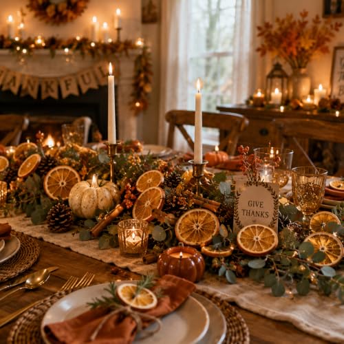 40 Dried Orange Slices for Crafts and Holiday Decor, Natural Fall and Christmas Ornaments
