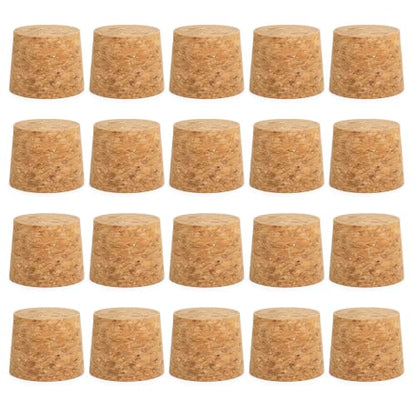 20 Pack Cork Bottle Stoppers for Wine, Beer, and Crafting