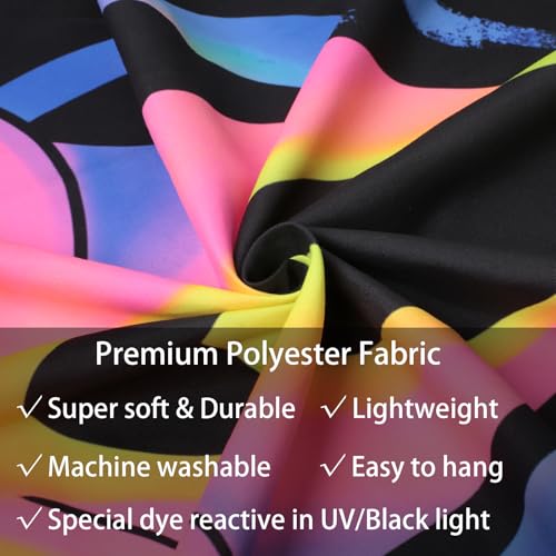 SparkLia Blacklight Horror Skull Tapestry for Bedroom, 40 x 30 Inches - Neon UV Effect