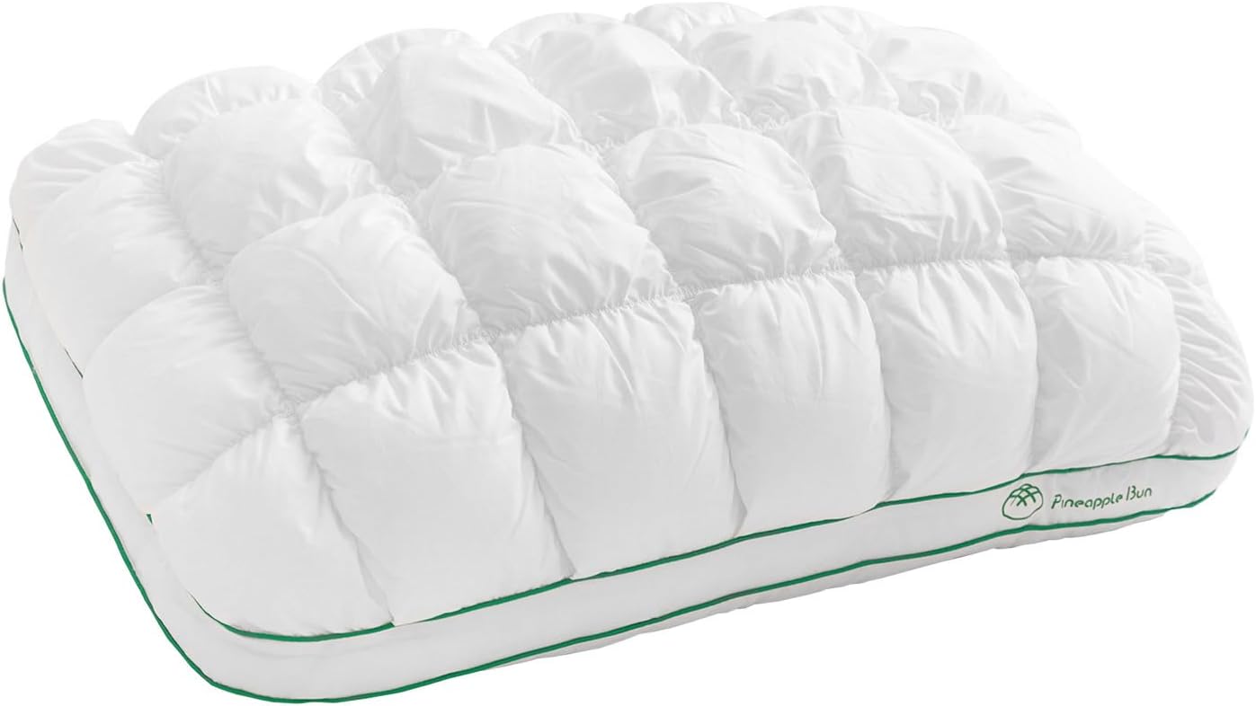 YOUR MOON Fluffy Support Bed Pillow - Queen Size, Super Soft Down-Alternative Filling for Side Sleepers | Luxury Hotel Quality (White)