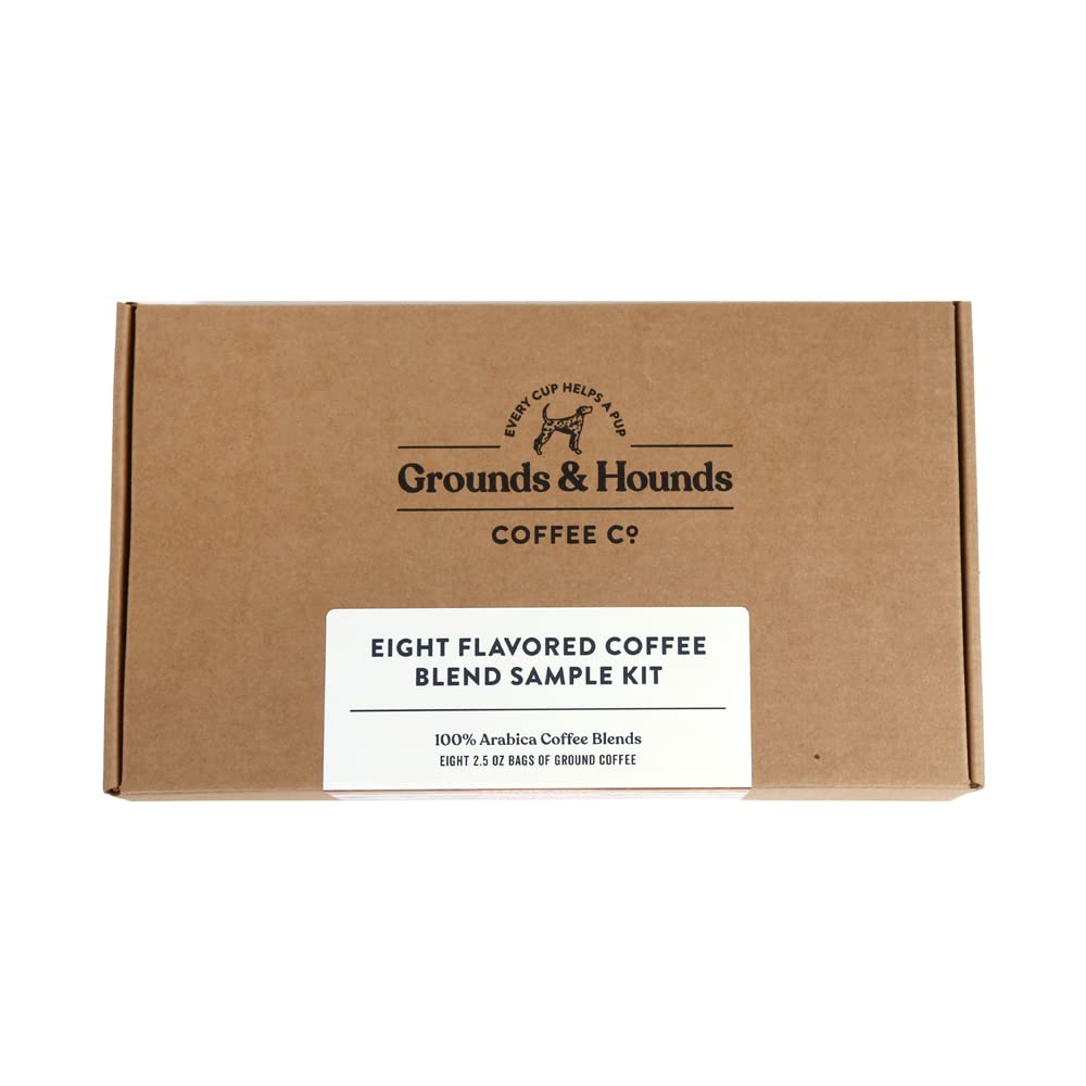 Grounds & Hounds Eight Flavored Blend Sample Kit