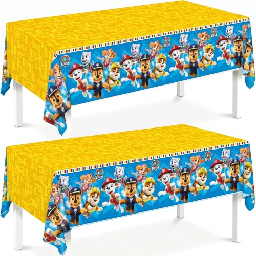 Paw Patrol Tablecloth 2-Pack - Birthday Party Decorations for Kids