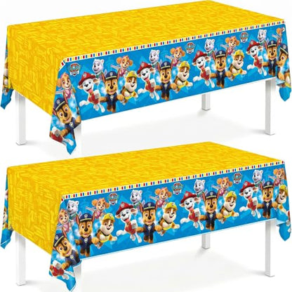 Paw Patrol Tablecloth 2-Pack - Birthday Party Decorations for Kids