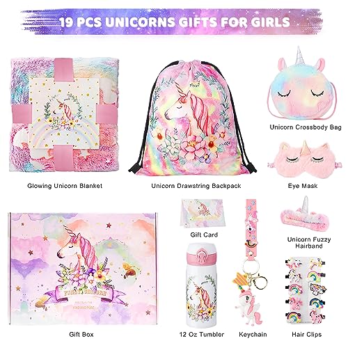 Rainbow Unicorn Toys Gift Set for Girls 4-6 Birthday & Holiday