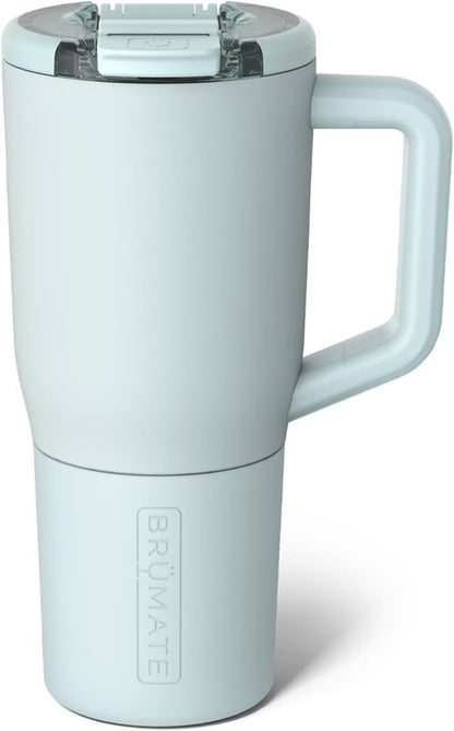 BrüMate Müv 25oz Insulated Coffee Mug - 100% Leak Proof with Handle & Lid - Stainless Steel Travel Cup (Blue Agave)