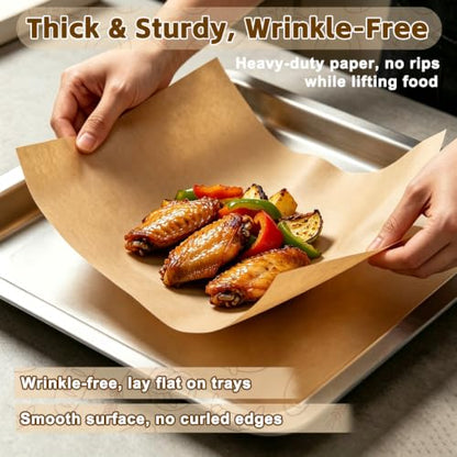 300 PCS Baking Parchment Paper Sheets - Non-Stick, Food Grade, 8x6 Inches