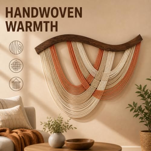 Large Boho Tapestry Wall Hanging - Rustic Wall Art Decor for Living Room