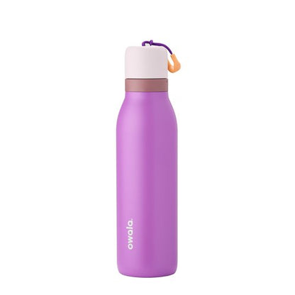 Owala FreeSip Twist Insulated Stainless Steel Water Bottle with Straw for Sports and Travel, BPA-Free, 18-oz, Purple (California Grapevine)