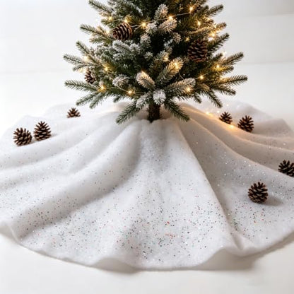 Artificial Snow Blanket for Holiday & Winter Wonderland Decorations - 47x31 Inches