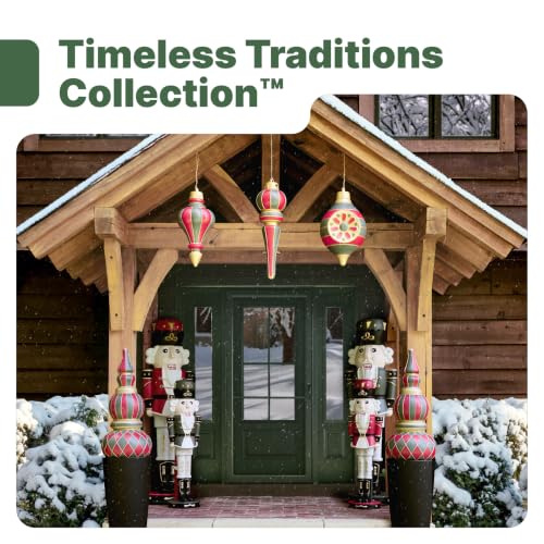 2 Pack DIY 4-Foot Nutcracker Prince Paintable Holiday Statue - White