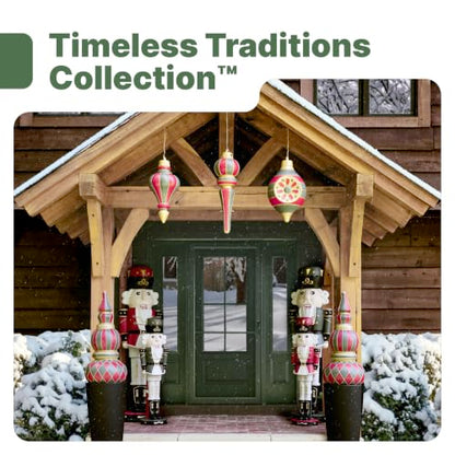 2 Pack DIY 4-Foot Nutcracker Prince Paintable Holiday Statue - White