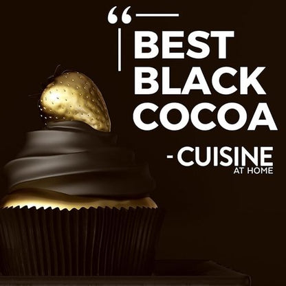Black Cocoa Powder - 8 Oz | Achieve Rich Chocolate Flavor for Baked Goods | Dutch-Processed & Unsweetened