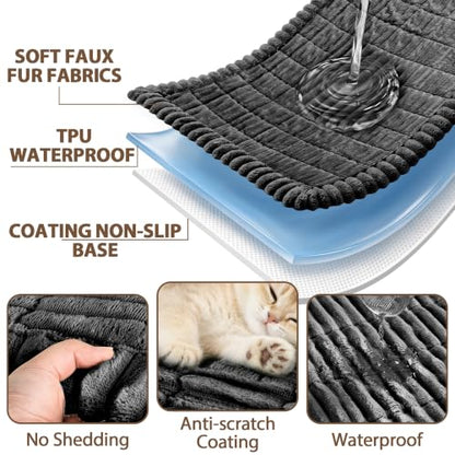 Waterproof Couch Cover for Dogs & Pets - 27.6 x 59.1 Inches - Dark Grey