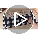 Silent Night Christmas Table Runner Black & White Plaid 25x118 Inches - Holiday Decor