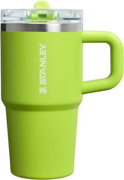 STANLEY Quencher ProTour 20 oz Tumbler - Leakproof Lid, Built-In Straw & Handle | Insulated Stainless Steel | Chartreuse