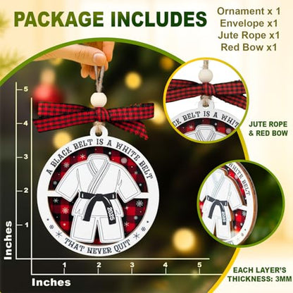 Karate Ornament Boy Christmas Tree Decoration - Jiu Jitsu Gift
