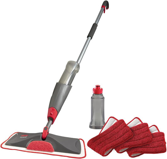Rubbermaid Reveal Spray Mop - Cordless Multi-Surface Floor Cleaning Kit with 3 Reusable Microfiber Pads