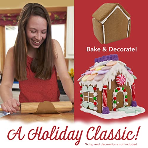 Mini Gingerbread House Cookie Cutter Set - Made in USA, 2 Pieces