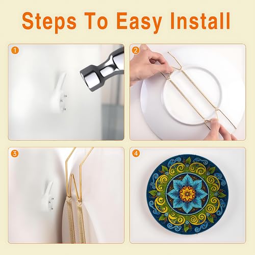 Decorative Floral Boho Wall Plates - Round 10 Inch, Manda la Design (Variation: pz--4 / Round 10")