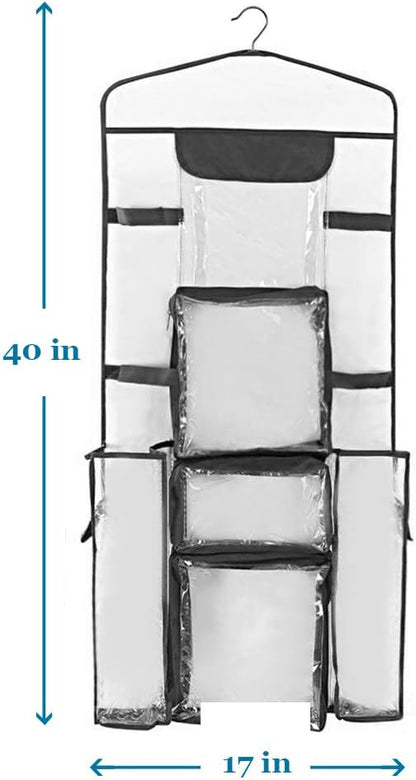 ProPik Gift Wrap Organizer - Double-Sided Storage for Wrapping Paper & Accessories | 40” x 17” (Black)