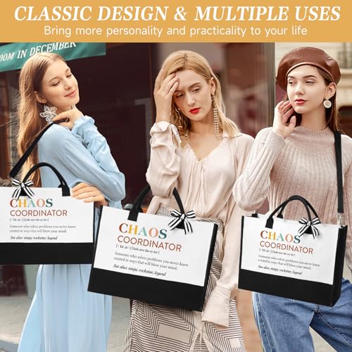Chaos Coordinator Gifts for Women - 16oz Glass Cup & Tote Bag - Thank You Gift for Mom, Teacher, Boss, Nurse - Variation: Chaos
