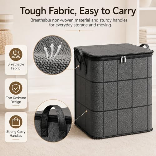 XXL Capacity Foldable Clothing Storage Bags - 2 Pack