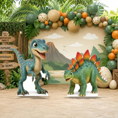 Stegosaurus Cardboard Cutout Dinosaur Themed Birthday Party Standup - 4 ft