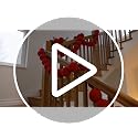 Giant Red Velvet Christmas Ball Garland Set - 3 Pcs 19.68ft with Tassels, Modern Style