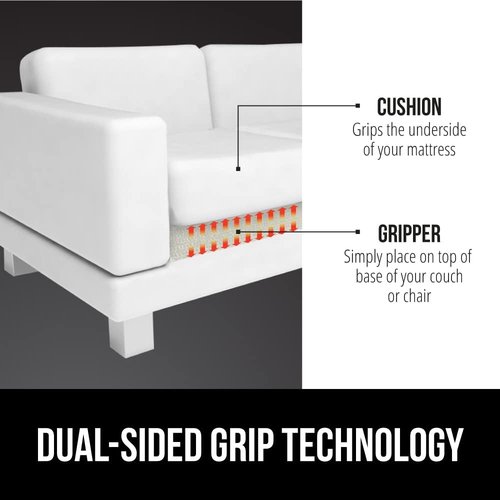 Gorilla Grip Armchair Slide Stopper - Non-Slip Gripper for Sofa, Couch & Chair Cushions - Easy Trim Design