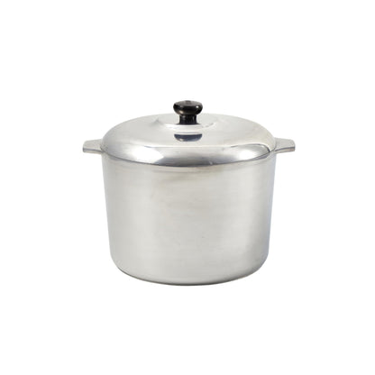 IMUSA USA Heavy Duty Cajun Aluminum Stock Pot 14 Quart, Silver