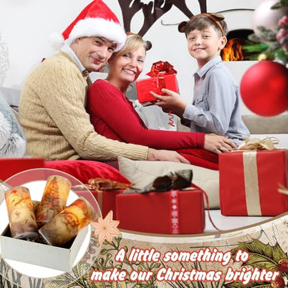 Retro Christmas Flameless Candles Set with Remote Timer - Real Wax LED Pillar Candles, White, 3 Pieces
