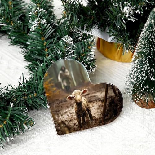Christian Gifts for Women Baptism Jesus and Lamb Plaque - Birthday Gift