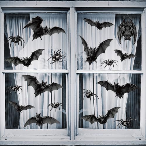 Halloween Bat Window Clings for Glass Doors and Walls - Spooky Decor