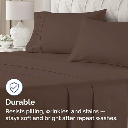 Queen Pillow Cases by [Brand Name] - Ultra Soft Hotel Quality Covers | Wrinkle-Free, Stain Resistant - 2 Piece Set in Brown