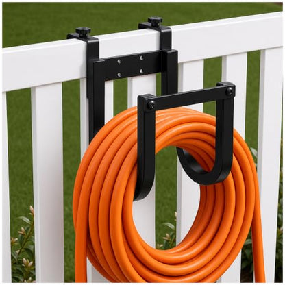 Fence Hose Hanger Wall Mount No Drill Garden Hose Holder for Deck