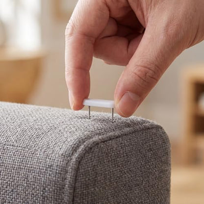 50 Pack Bed Skirt Pins with Double Peg for Indoor Furniture and Upholstery