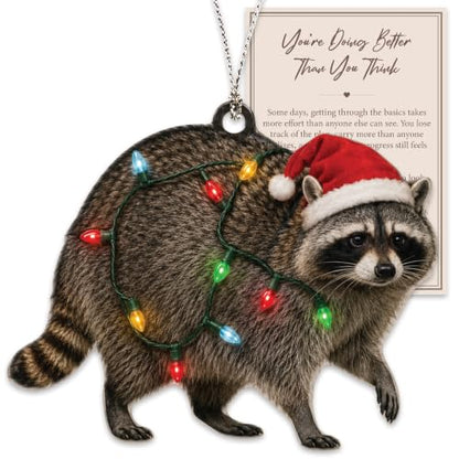 Raccoon Ornament - Raccoon 08 - Funny Christmas Tree Decoration