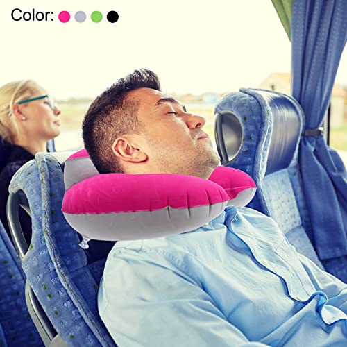 PATIKIL Travel Neck Pillow, U Shaped Pillow Portable Travel Neck Flight Pillow Includes Storage Pouch Eye Masking Earplugs for Airplane Office, Gray