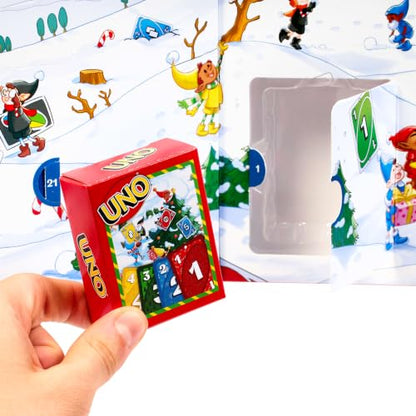 Mattel Games Advent Calendar for Kids and Families, 24 Days of Holiday Surprises