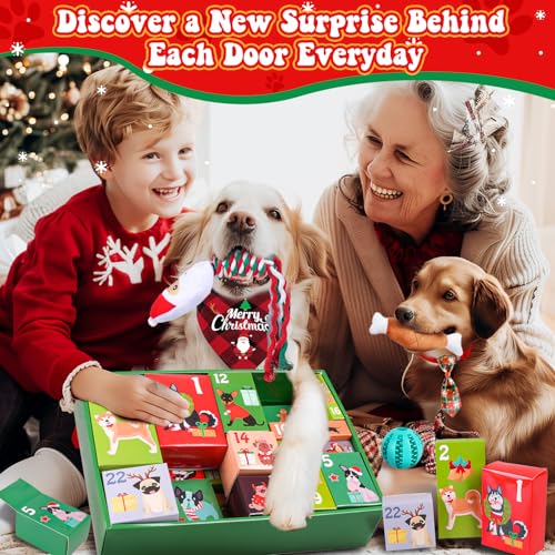 Dog Toys Advent Calendar 2026 - Interactive Holiday Gift for Dogs