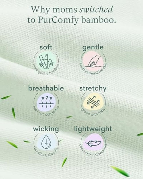 PurComfy Supersoft Sleep Sack 0.5 TOG, Premium Bamboo Viscose Baby Sleeping Bag, Lightweight Sleep Sack 0-3 Months (Whale)