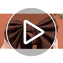 Dark Brown Velvet Christmas Bow 22 Inch Tree Topper - Janinka Variation