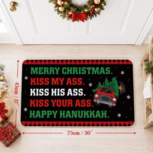 Hanukkah Doormat - Festive Jewish Holiday Entryway Decor - Arsemica