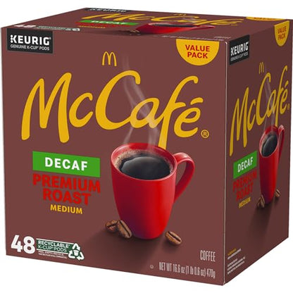 McCafe Premium Roast Decaf, Keurig Single Serve K-Cup Pods, Medium Roast Coffee Pods, 48 Count