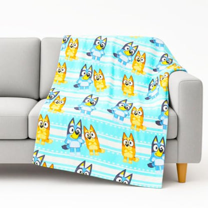 Bluey Travel Blanket and Pillow Set with Stickers & Accessories