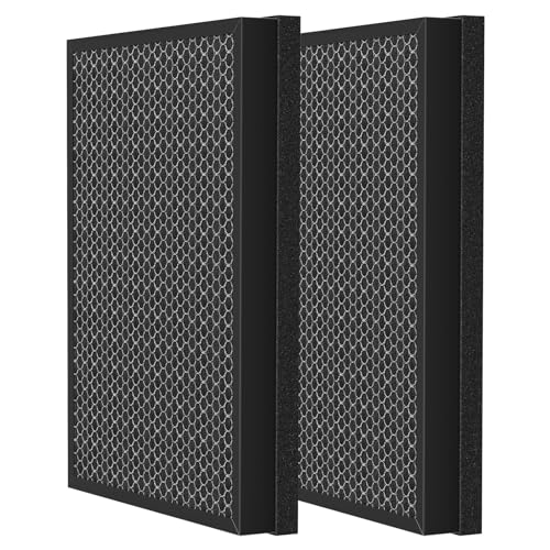 400 Air Purifier Replacement Filter Compatible with Puro 400 Air Purifier, 3-in-1 with Activated Carbon Filter Attach Pet Dander Smoke Pollen Dust, 2 Pack