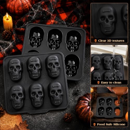 Skull Baking Pan with Metal Reinforced Frame - Halloween Cake Molds - Variation 1