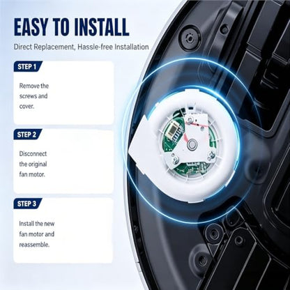 2500Pa Robot Vacuum Fan Motor Compatible with Roborock S7 S6 MaxV Q5 T7S Plus