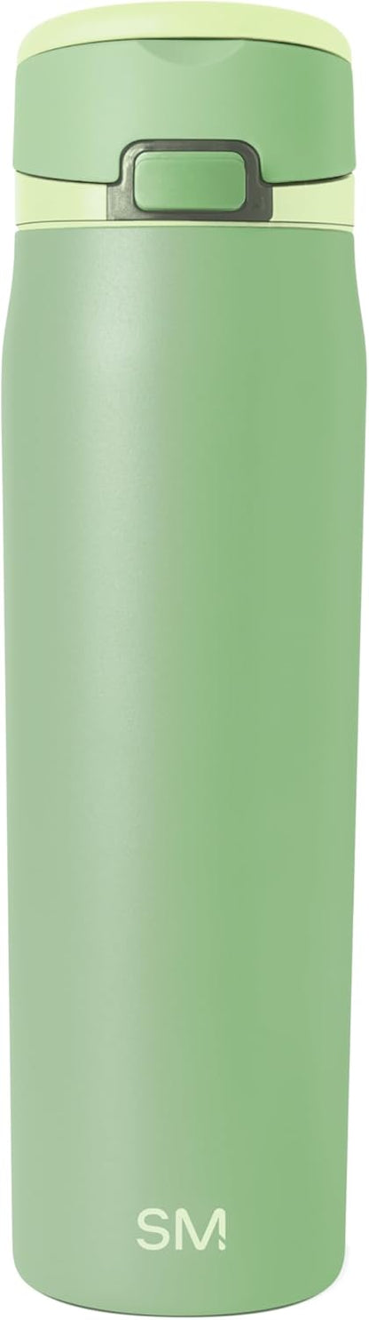 Simple Modern Mesa Loop Water Bottle - Insulated 24oz Stainless Steel with Covered Straw & Handle | Avocado